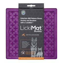 LickiMat BUDDY Aktivitetsmatta i silikon i färgen LILA
